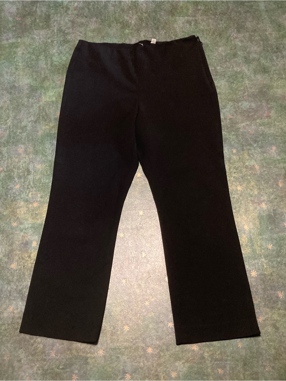 Vince Black Crop Flare Pant Sz L, Stretch Italian Cotton Blend, Mid-Rise Pants - Picture 2 of 6